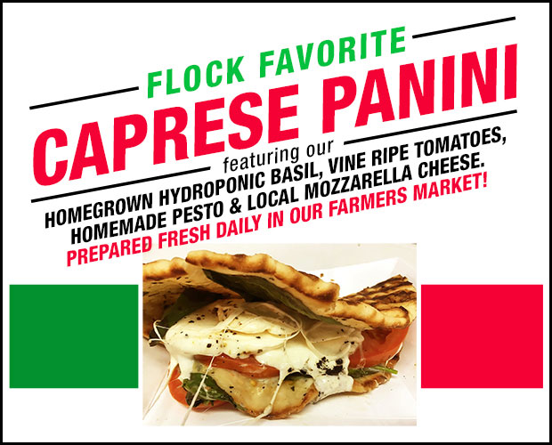 Caprese Panini in our Farmers Market!