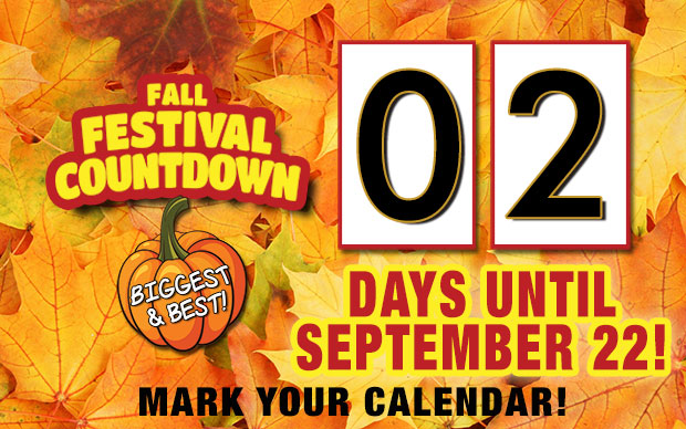 Only2 days until Fall Fest!